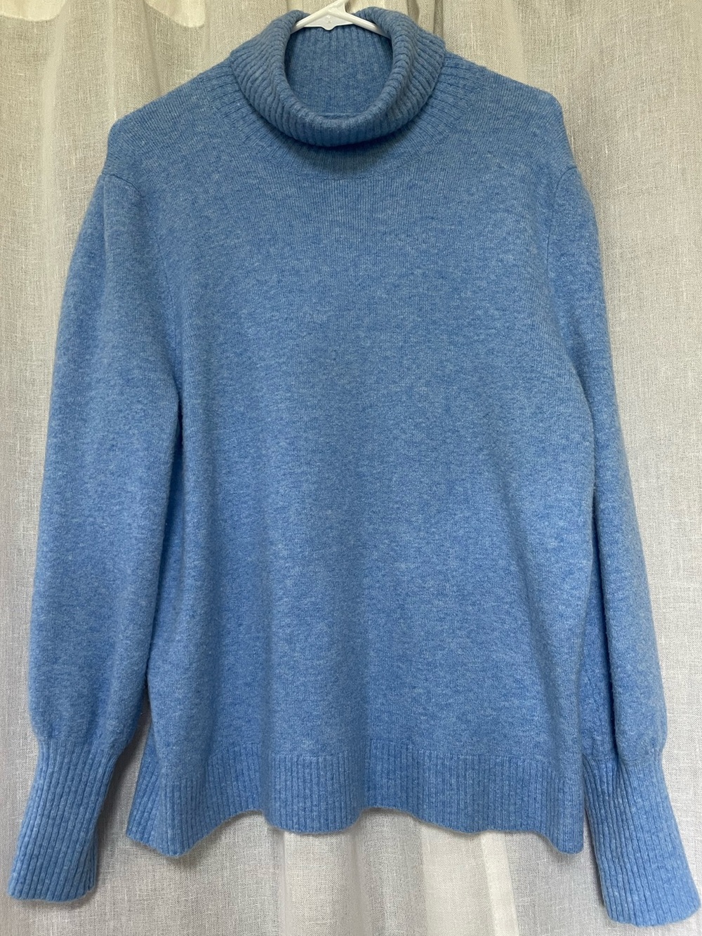 J.Crew Light Blue Cowl/Turtleneck